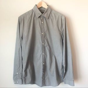 MENs H&M Easy Iron Grey Button Down